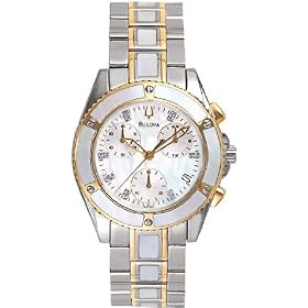Bulova Diamond Chronograph Ladies Watch 98P000