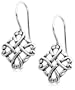 Sterling Silver Celtic Design Dangle Earrings
