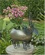 Elephant Decortaive Ceramic and Metal Planter