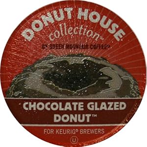 Donut House Collection Coffee Chocolate Glazed Donut K-Cup Portion Pack for Keurig K-Cup Brewers 24-Count