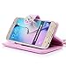 S6 Case, Galaxy S6 Case, OMIU(TM) [Grids Glossy Skin Design] Luxury Slim Premium PU Leather Card Slots Wristlet Wallet Stand Case Cover Fit For Samsung Galaxy S6, Sent Stylus, Screen Protector and Cleaning Cloth-[Pink]