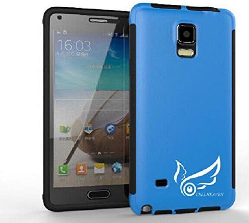 Samsung Galaxy Note 4 Case-CELLHEAVEN[Heavy Duty Case] scratch resistant,water resistant, Dual Layer design with Built-in Screen Protector (Blue)