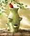 PLAYFUL BIRD STRAWBERRY OUTDOOR YARD PLANTER PLANT POT