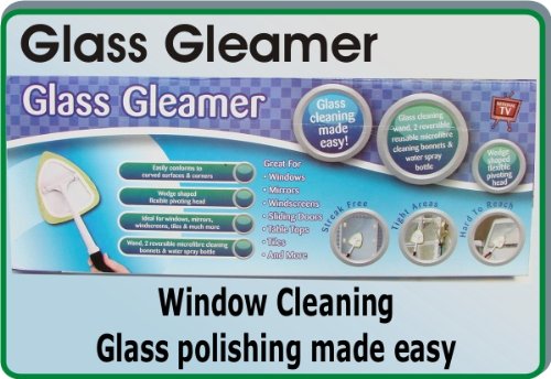 Glass Gleamer,Window Cleaning made easy,Wedge shaped