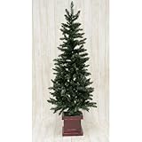 クリスマスツリー ヌードツリー 木製ポット付スリム グリーン 緑 180cm 1.8m モミの木 枝ぶり 高級感 豪華 人気　省スペース クリスマス2014 Xmas 北欧