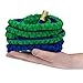 The Hose Co Expanding Garden Hose Kit Green, Blue Double Latex KinkProof Long-Lasting 50 ft Hose, Copper Fittings, 8 Function Nozzle & Bonus Wall Hook