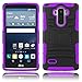 LG G Stylo Case, EC™ Hybrid Holster Case, Dual Layers Armor Case with Kickstand and Locking Belt Swivel Clip for LG G Stylo/LG G4 Stylus/ LG LS770 (Black/Purple)