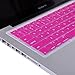 HDE Ultra Thin Silicone Rubber Keyboard Skin Cover for MacBook Pro Non Retina 13/15/17 (Hot Pink)