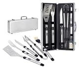 Barbeque BBQ Tool Set 5 Piece Fiero In Aluminum Case - by Picnic Time
