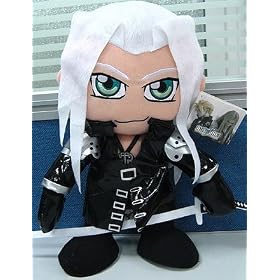 Final Fantasy 7 Advent Children 13'' Sephiroth V2 Plush + Pin