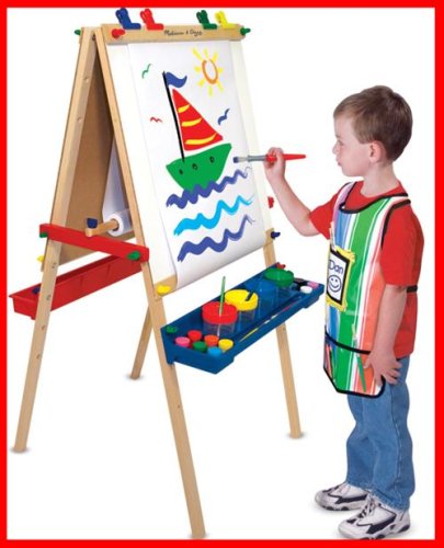 Childrens Toyshop  Toys : Melissa & Doug Deluxe Standing Easel W/Accessories