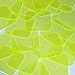 Square Vinyl Shape 40mm Yellow Go Go Fluorescent Edge Glow