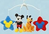 Disney Mickey Pluto Star Baby Crib Musical Mobile