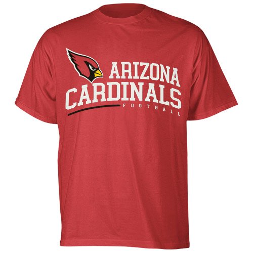 NFL Men's Arizona Cardinals Arched Horizon Tee Shirt (Red , X-Large)