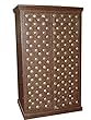 Vintage Armoire Brass Cladded Indian Teak Britsh Colonial Cabinet Bedroom Storage India Furniture