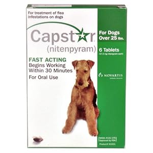 CAPSTAR Green for Dogs over 25 lbs(6 tablets) CAPSTAR Green for Dogs over 25 lbs(6 tablets)