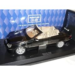 MERCEDES-BENZ CLK CABRIO SCHWARZ W209 1/18 KYOSHO MODELLAUTO MODELL AUTO