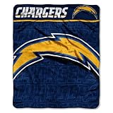 NFL San Diego Chargers 50-Inch-by-60-Inch Micro-Raschel Plush Throw "Livin Large" Design