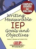 Writing Measurable IEP Goals and Objectives