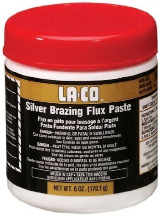 LA-CO High Heat Resistance Silver Brazing Flux Paste, 1000 to 1700 Degree F Temperature, 1 lbs by La-Co