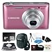 Samsung ST150F 16.2MP & F2.5 Lens with WI-FI Ready Smart Digital Camera Red + 8GB MicroSD HC Memory Card + Samsung Camera Case Black + Accessory Kit