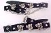 Black Leather V-Twin W/ Claw Bootstraps Boot Chains Pair Biker