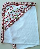 Receiving Blanket - Cherries/Red