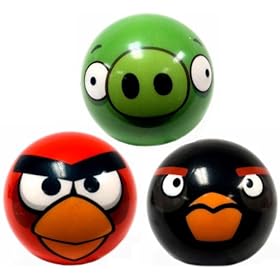  Angry Birds 3 inch Foam Ball Set Of 3