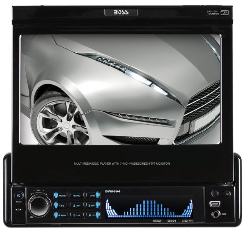 Boss Audio Systems BVI9994 In-Dash Single-DIN DVD/MP3 CD AM/FM Receiver with 6.2-Inch TouchscreenTFT Digital Monitor (Black) On Sale