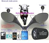 Motorcycle audio mirror speaker ipod sub + amp marine