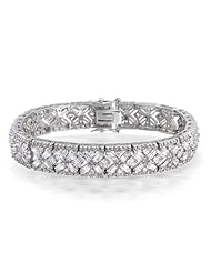 Bling Jewelry Great Gatsby Inspired Vintage Style Baguette CZ Link Bracelet