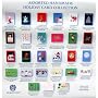 27 Elegant Hand Crafted Holiday Cards with Matching Self-Seal Envelopes , Burgoyne Christmas Card , Handmade Greeting Cards Collection with Decorative, Reusable Organizer Box
