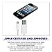 Rnd Apple Certified Lightning USB 6Ft Cable (2-Pack) for iPhone (11, Pro, Max, XS, Max, XR, X, 8, Plus, 7, Plus, 6, Plus, 6S, Plus) Ipad (Pro, Air, Mini) and iPod (White)
