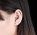 YAN & LEI Sterling Silver 6MM Freshwater Cultured Pearl Button Stud Earrings - Handpicked AAA Quality