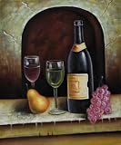 Art Reproduction Oil Painting – Wine Affair – Classic 20″ X 24″ – Hand Painted Canvas Art 51kqNKOJs6L. SL160 Hand painted Modern Scenic Oil Painting with Stretched Frame