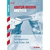 Textinterpretation Lyrik-Drama-Epik f�r G8. Abitur-Wissen Deutsch: Grund- und Leistungskurs