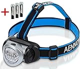 LED Head Torch Flashlight for Camping, Running, Cycling, Climbing, Reading, DIY & More! Headlamp Is Lightweight & Comfortable, Batteries Included - Makes a Great Gift