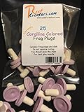 25 Coralline Colored Ceramic Coral Frag Plugs