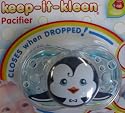 Keep-It-Kleen Self-Closing Pacifier, Penguin
