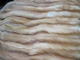 Full Skin Natural Red Fox Fur Blanket/Throw w/100% Cashmere Dark Camel Backing