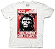 Planet Of The Apes Classic 60's Science Fiction Movie Film DAMN DIRTY APE Adult White Tee T-Shirt