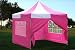 10x10 Pop up 4 Wall Canopy Party Tent Gazebo Ez Pink White image 3