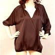 Sexy Black Kimono Bat sleeve top