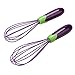 Ogori Silicone Whisk Set 10-inch and 8-inch Guarantee, Egg Beaters Eggbeater Whisk Mixer Egg Cook Tools Kitchen Blender