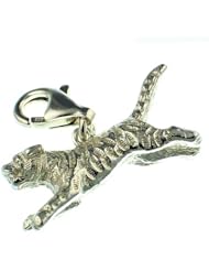 Welded Bliss Sterling 925 Silver Charm Tiger Clip Fit WBC1157