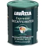 Lavazza Decaffeinated Espresso Ground Coffee, 8-Ounce Can