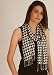 Women's New York Black & White Houndstooth Scarf Image #1