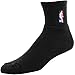 Black NBA Logoman 10-13 Quarter Socks