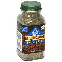 Simply Organic Grilling Seasoning, Steak, 3.5-Ounce Jar (Pack of 4)