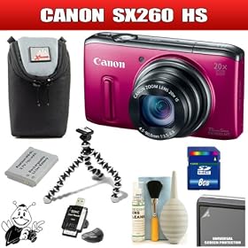 Canon Powershot SX260 HS (Red) Package